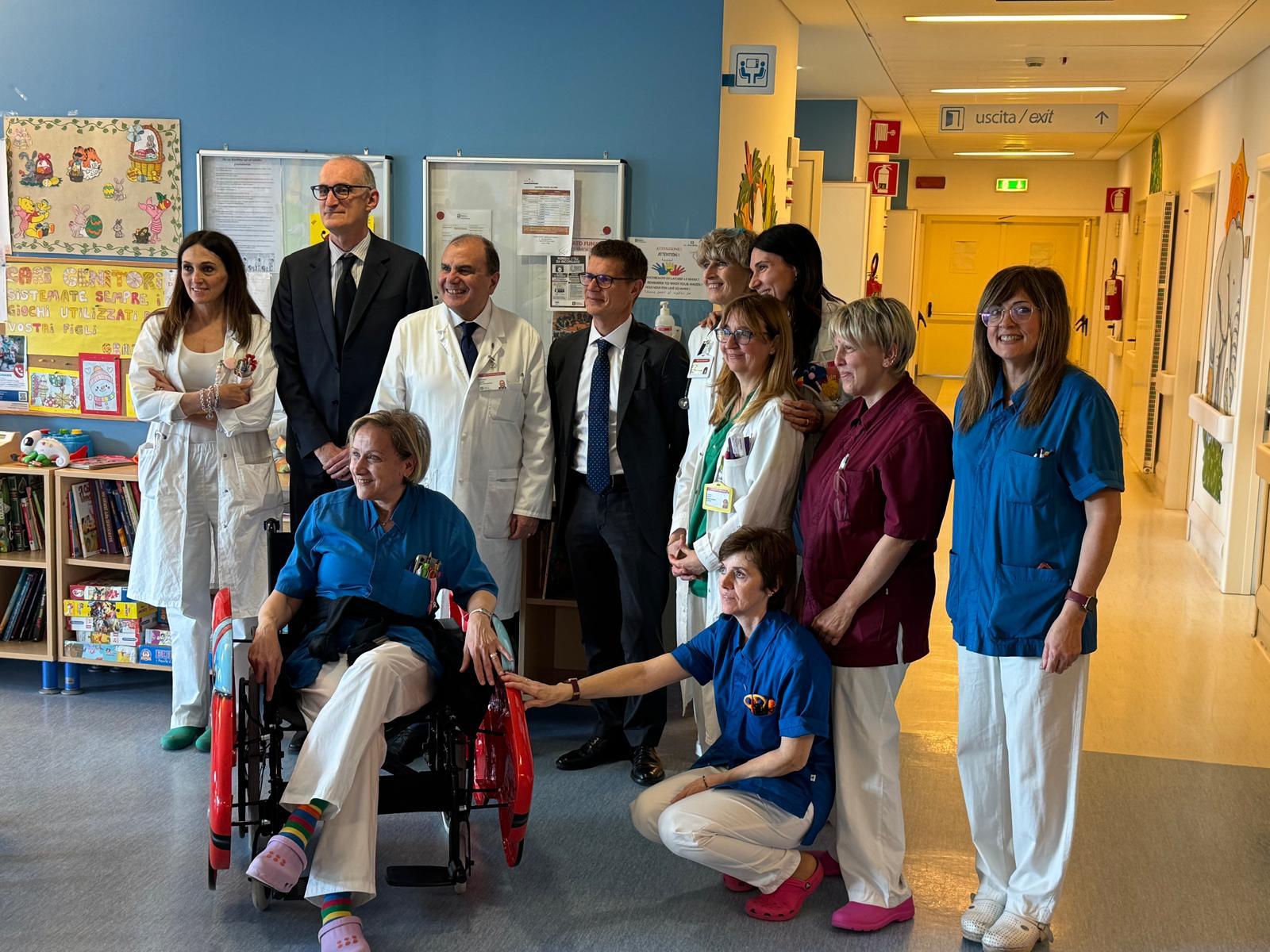 consegna ludo carrozina Legnano Consegna ludocarrozina all'ospedale di Legnano